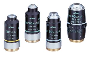 CFI Achromat Series for Apodized Phase Contrast