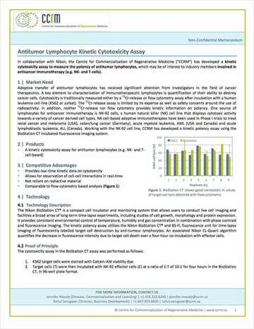 Antitumor Lymphocyte Kinetic Cytotoxicity Assay Collaboration with CCRM b043d2b295ef57929ca14a8b6cb20560 1